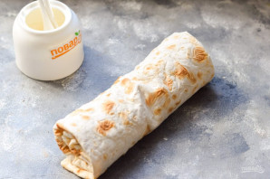 Штрудель с грушами из лаваша