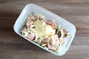 Шашлык с майонезом и лимоном Шашлык с майонезом и лимоном