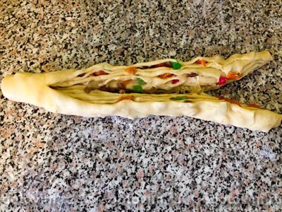 Кулич краффин с цукатами