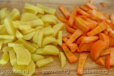 Гуляш из утиных желудков