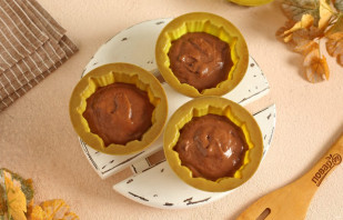 Шоколадные кексы без молока