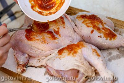 Курица в двойном маринаде, запеченная духовке Курица в двойном маринаде, запеченная духовке