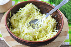 Кабачковый торт с плавленым сыром