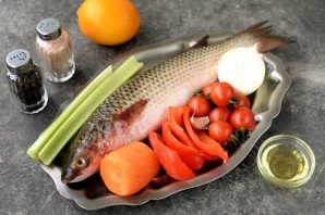 Пеленгас с овощами в духовке Пеленгас с овощами в духовке