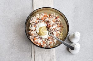 Салат из сайры консервированной Салат из сайры консервированной