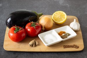 Баклажанная икра по-индийски