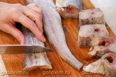 Минтай с овощами, запеченный в рукаве