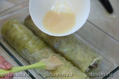 Рулет из капусты с мясом под хрустящей хлебной корочкой