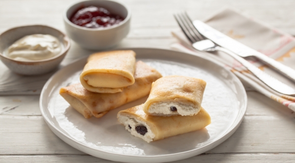 Блины с творогом, пошаговый рецепт с фото Блины с творогом, пошаговый рецепт с фото