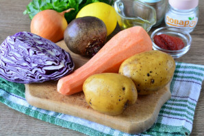 Борщ из красной капусты Борщ из красной капусты