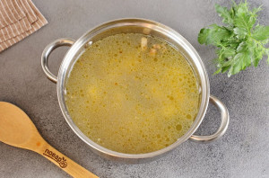 Грибной суп с нутом