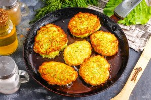 Кабачковые котлеты с манкой Кабачковые котлеты с манкой