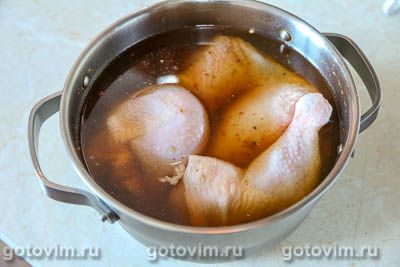 Курица в двойном маринаде, запеченная духовке Курица в двойном маринаде, запеченная духовке