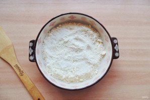 Насыпной пирог с ягодами