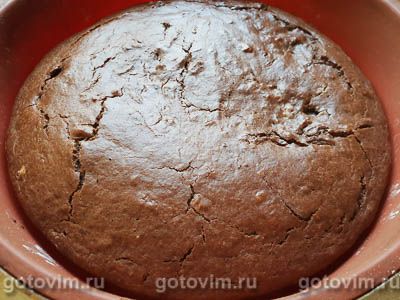 Бисквит на вине с шоколадной глазурью Бисквит на вине с шоколадной глазурью