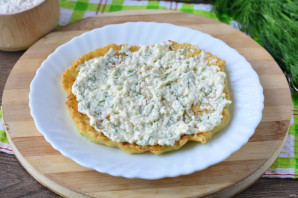 Кабачковый торт с плавленым сыром