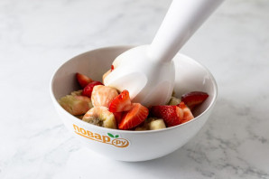 Клубнично-банановое мороженое Клубнично-банановое мороженое