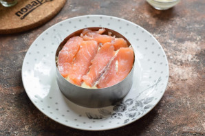 Салат с семгой и апельсинами