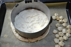 Бисквитный торт с вареной сгущенкой 