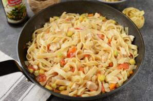 Лапша в устричном соусе