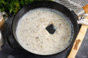 Сливочный соус с базиликом