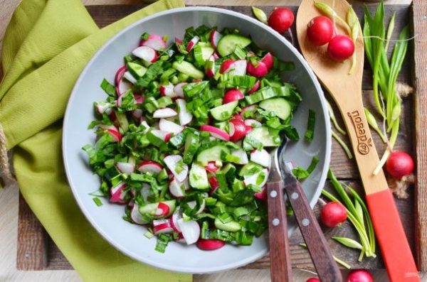 Салат с черемшой Салат с черемшой