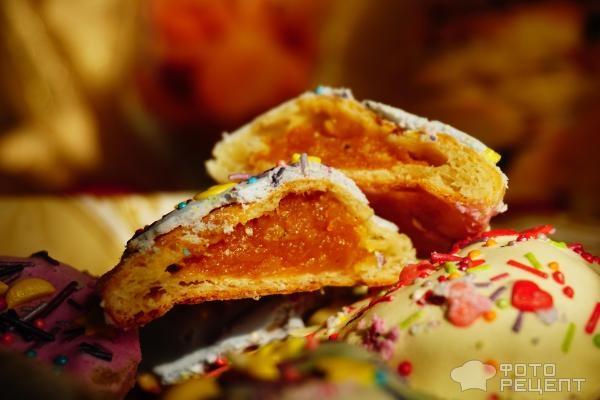 Рецепт: Армянское пасхальное печенье - на твороге и с курагой