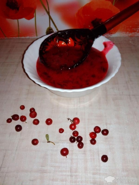 Рецепт: Брусника, протертая с сахаром - Свежая брусника без варки на зиму