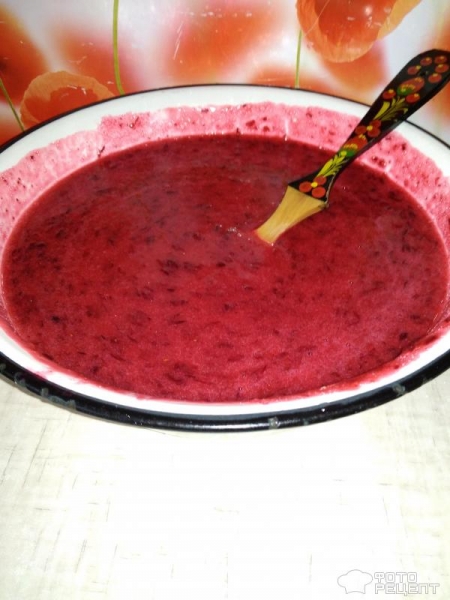 Рецепт: Брусника, протертая с сахаром - Свежая брусника без варки на зиму