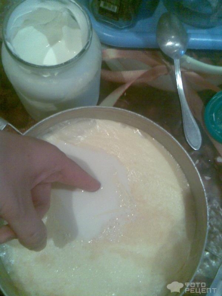 Рецепт: Домашняя ряженка - Вкуснейшая ряженка,приготовленная дома