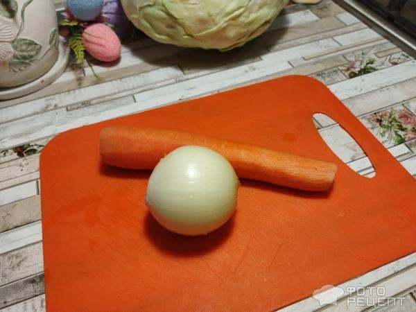 Рецепт: Капуста тушеная с овощами - и молоком и копчённой паприкой