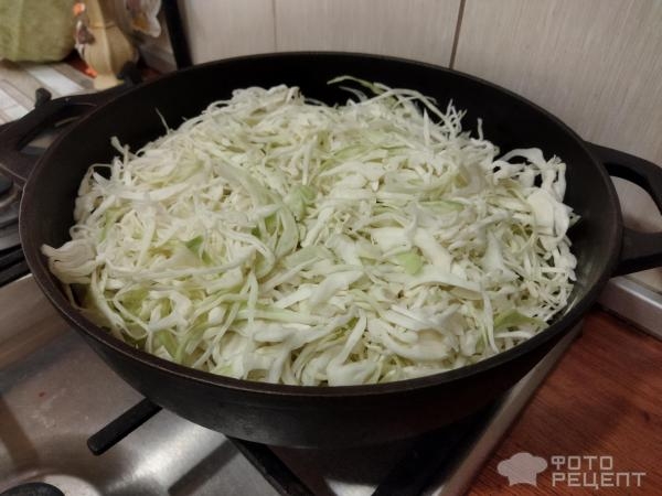 Рецепт: Капуста тушеная с овощами - и молоком и копчённой паприкой
