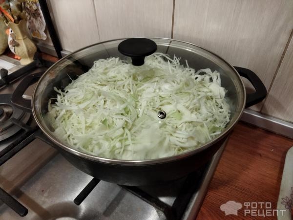 Рецепт: Капуста тушеная с овощами - и молоком и копчённой паприкой