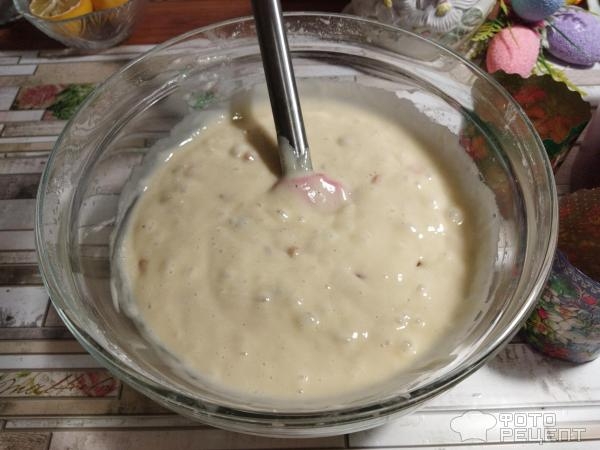 Рецепт: Кулич на кефире - с цукатами, без дрожжей, готовимся к Пасхе, просто и быстро