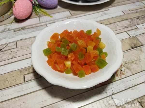 Рецепт: Кулич на кефире - с цукатами, без дрожжей, готовимся к Пасхе, просто и быстро