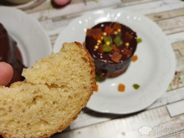 Рецепт: Кулич на кефире - с цукатами, без дрожжей, готовимся к Пасхе, просто и быстро