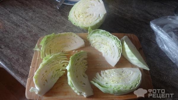 Рецепт: Молодая капуста, слайсы в сухарях - Нежное,вкусное блюдо. Рецепт: Молодая капуста, слайсы в сухарях - Нежное,вкусное блюдо.