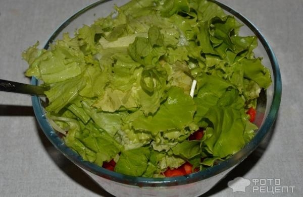 Рецепт: Овощной салат "Славянский" - лёгкий и вкусный Рецепт: Овощной салат "Славянский" - лёгкий и вкусный