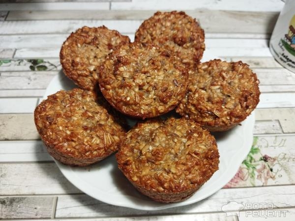 Рецепт: Овсяные кексы - с яблочным повидлом, когда нет куриных яиц, сахара и муки Рецепт: Овсяные кексы - с яблочным повидлом, когда нет куриных яиц, сахара и муки