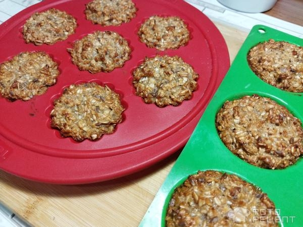 Рецепт: Овсяные кексы - с яблочным повидлом, когда нет куриных яиц, сахара и муки Рецепт: Овсяные кексы - с яблочным повидлом, когда нет куриных яиц, сахара и муки