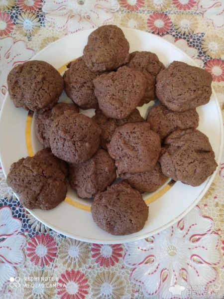 Рецепт: Печенье шоколадное - За 7 минут! Рецепт: Печенье шоколадное - За 7 минут!