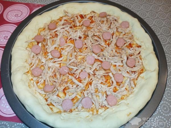 Рецепт: Пицца Assorty - вариант оформления бортика: когда бортик круче пиццы!