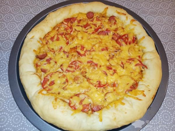 Рецепт: Пицца Assorty - вариант оформления бортика: когда бортик круче пиццы!
