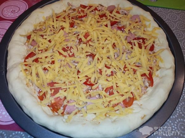 Рецепт: Пицца Assorty - вариант оформления бортика: когда бортик круче пиццы!