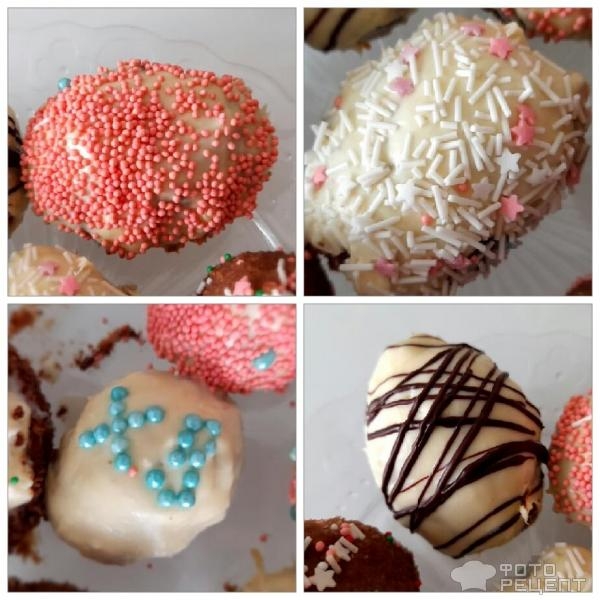 Рецепт: Пирожные пасхальные - Домашние пирожные к Пасхе, оформление пирожных масляным кремом, пасхальный декор своими руками.