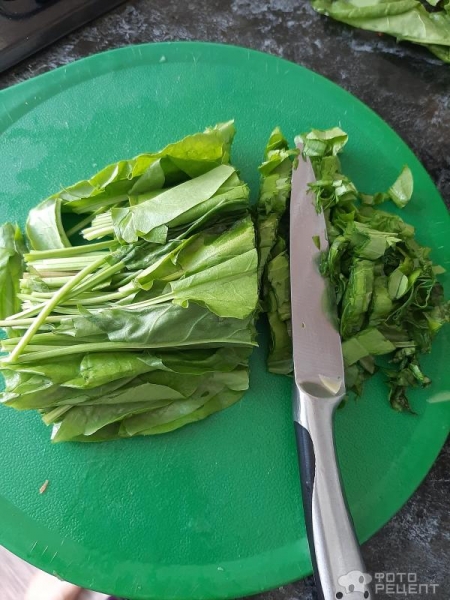 Рецепт: Щи из щавеля - на курином бульоне Рецепт: Щи из щавеля - на курином бульоне