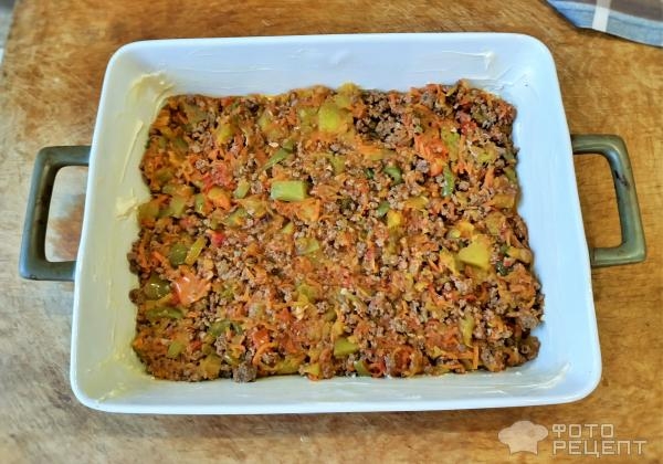Рецепт: Сложная запеканка - Почти "Пастуший пирог"