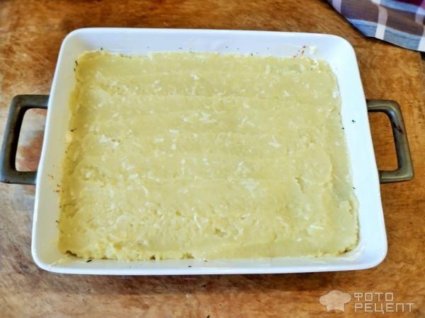 Рецепт: Сложная запеканка - Почти "Пастуший пирог"