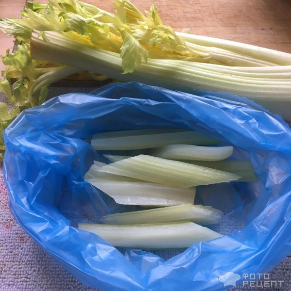 Рецепт: Стебель сельдерея - как заморозить сельдерей?
