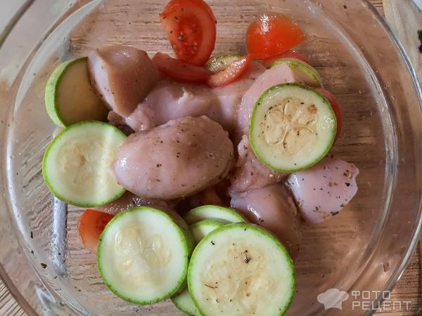 Рецепт: Запеченная в рукаве курица с овощами - ПП-рецепт, всего 3 ингредиента